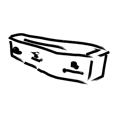 Coffin Centred White