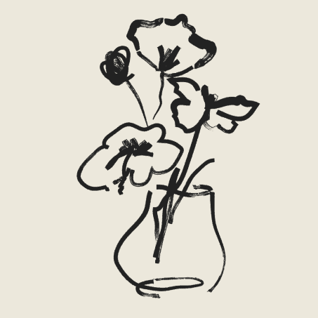Flowers Centred Grey