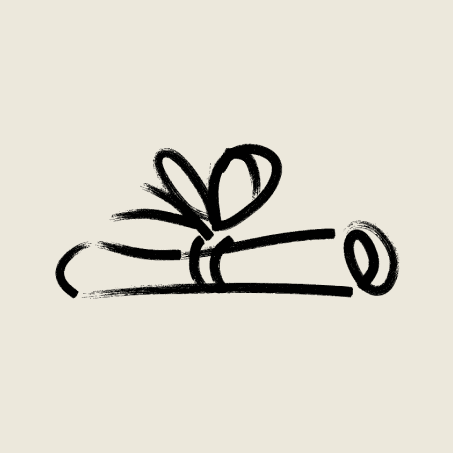 Paper Scroll Centred Grey
